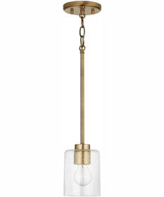 Greyson 1-Light Pendant Aged Brass