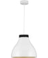 Radian LED  Modern Metal Pendant Satin White