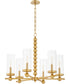 Tamara Day's Lee Boulevard 6-light Chandelier Aged Brass