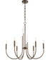 SUMMIT 6-light Chandelier Dark Brass
