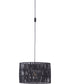1-Light Plug-In Pendant Flat Black