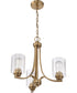 Bolden 3-Light Chandelier Satin Brass