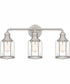 Ludlow Large 3-light Bath Light Brushed Nickel