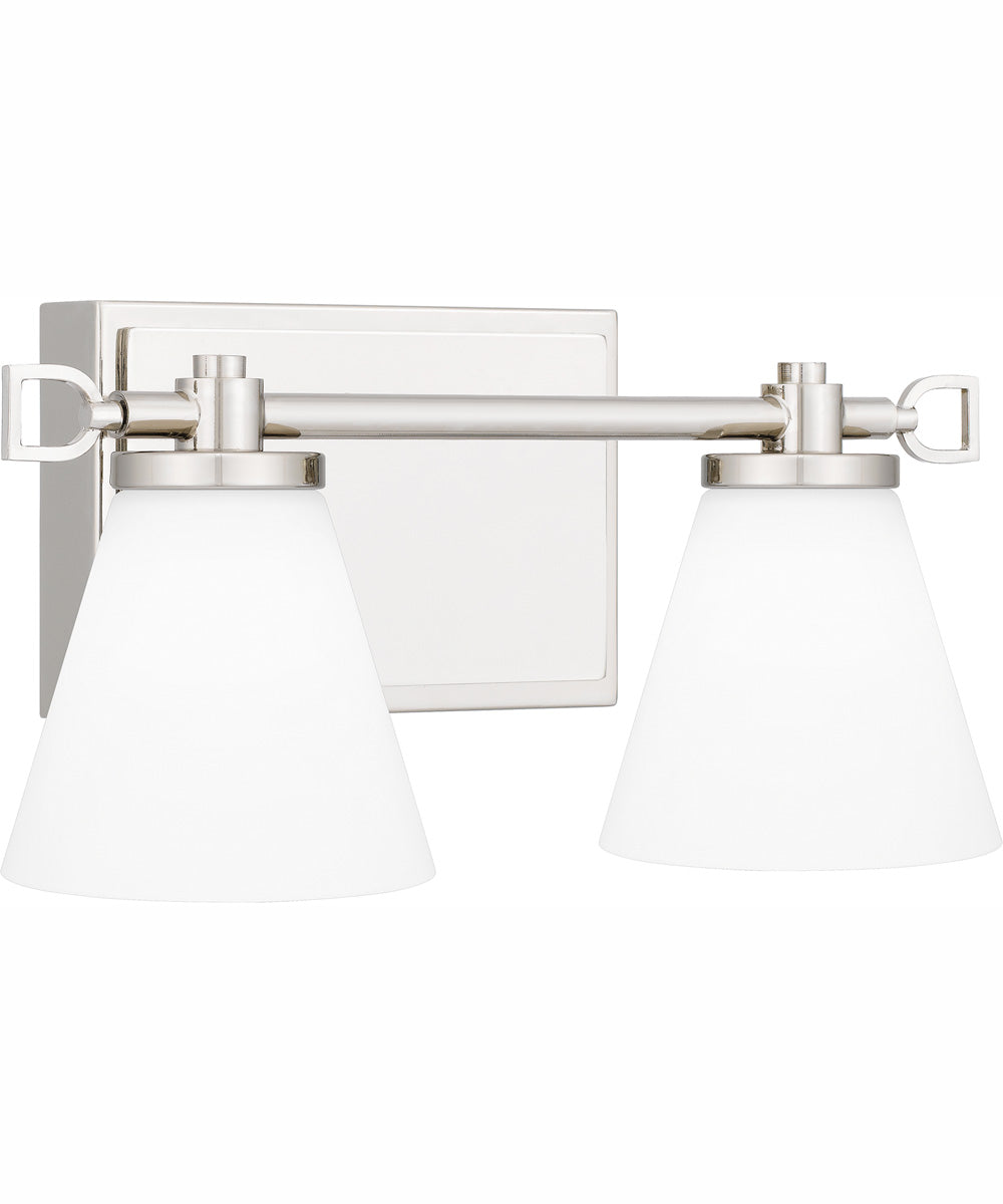 Daniels Medium Bath Light Polished Nickel