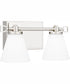 Daniels Medium Bath Light Polished Nickel