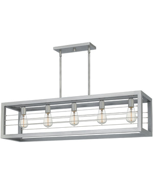 Awendaw 5-light Island Light Antique Nickel