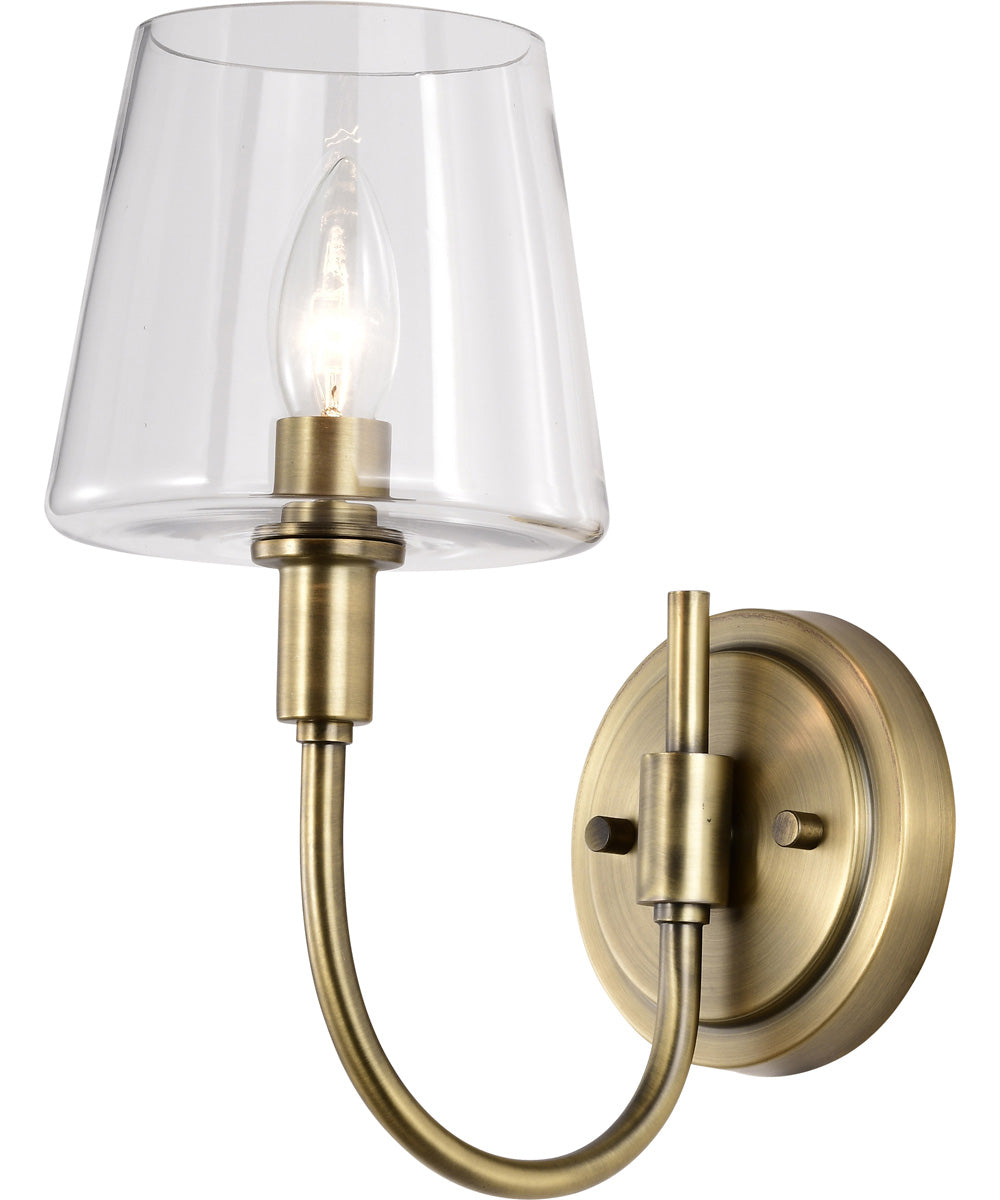 Brookside 1-Light Vanity & Wall Vintage Brass