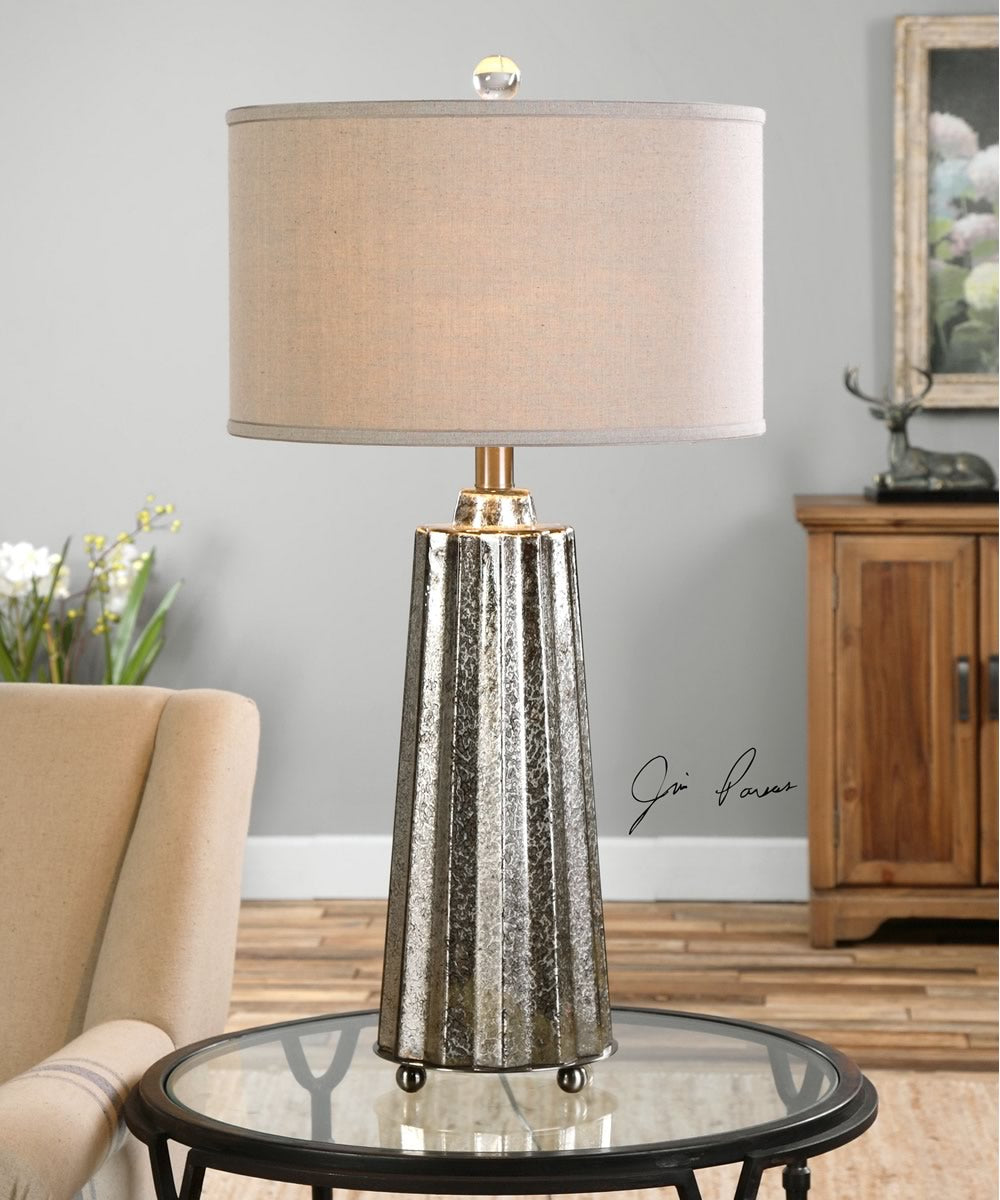 33"H Sullivan Mercury Glass Table Lamp