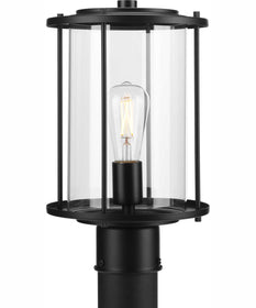 Gunther 1-Light Modern Farmhouse Post Lantern Matte Black