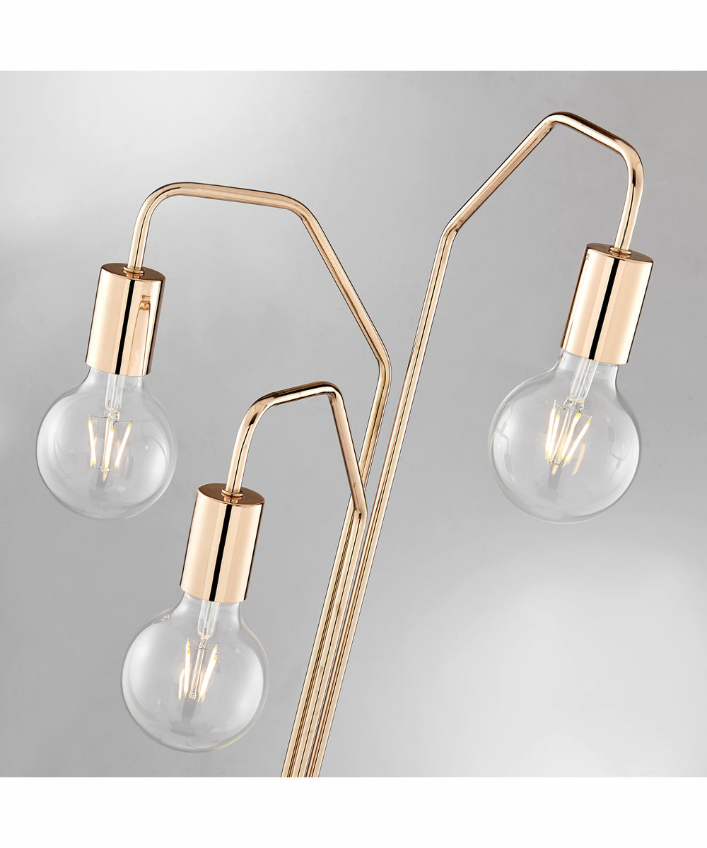 Nilmani 3-Light Floor Lamp Gold