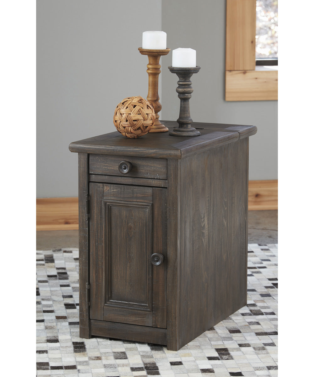 23"H Wyndahl Chair Side End Table Rustic Brown