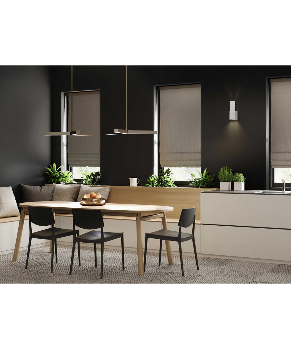 Planck LED 3-Light Modern Style Chandelier Light Brushed Nickel