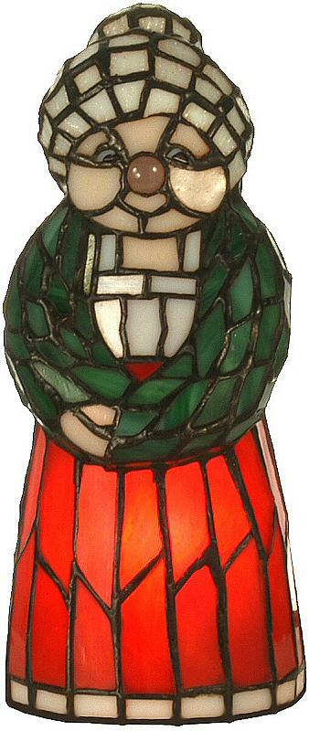 10"H Mrs Claus Accent Lamp