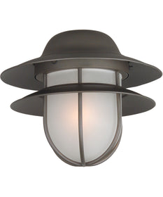 Outdoor Bowl Light Kit 1-Light LED Fan Light Kit Oiled Bronze