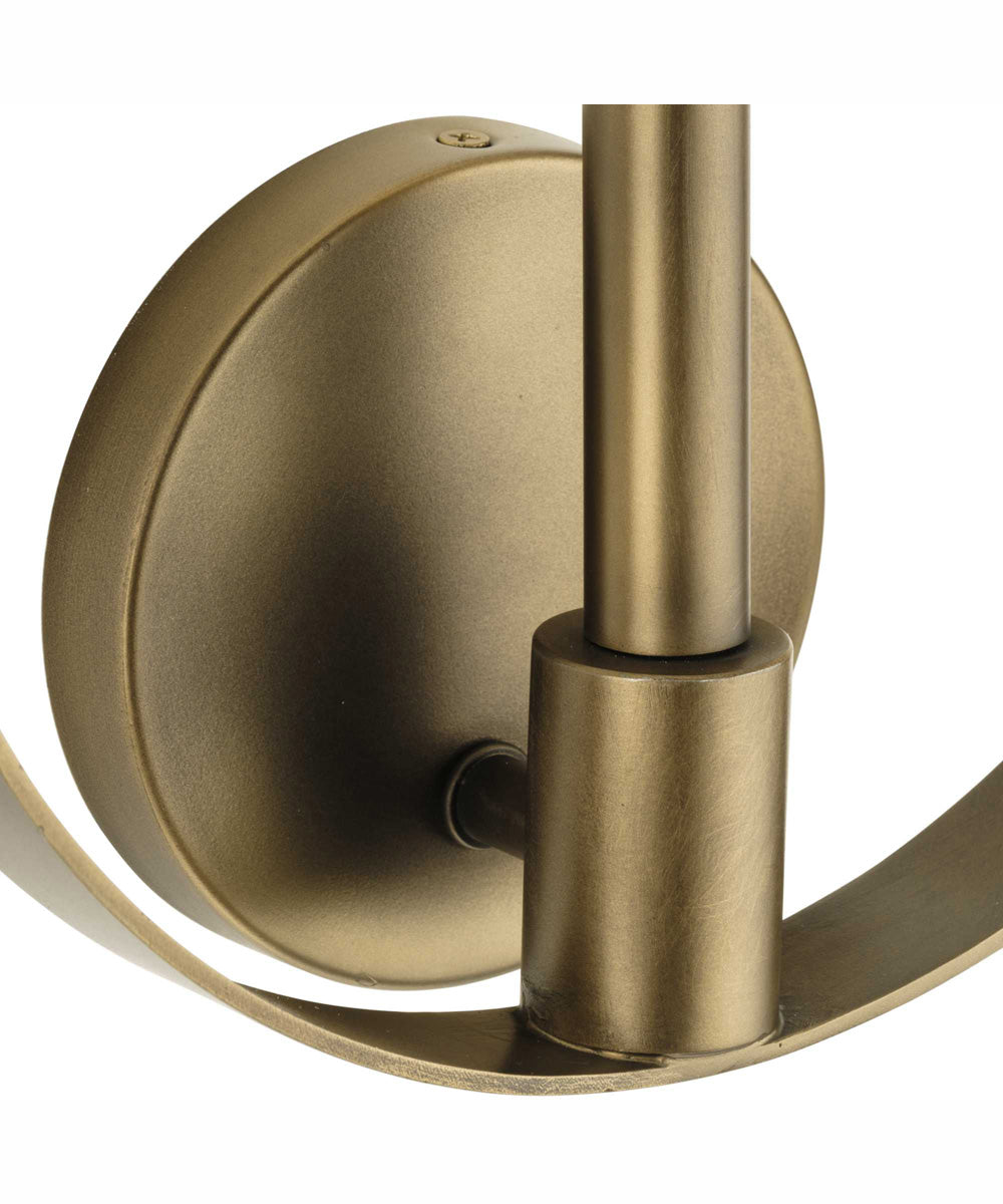 Breckenridge 1-Light Rustic Farmhouse Wall Bracket with Aged Bronze