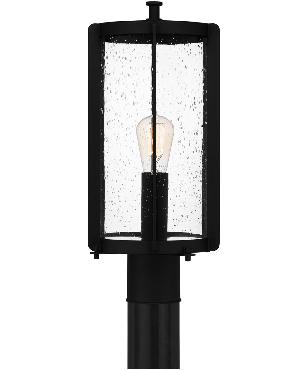 Hazel Large 1-light Outdoor Post Light  Coastal Armour Aluminum Earth Black