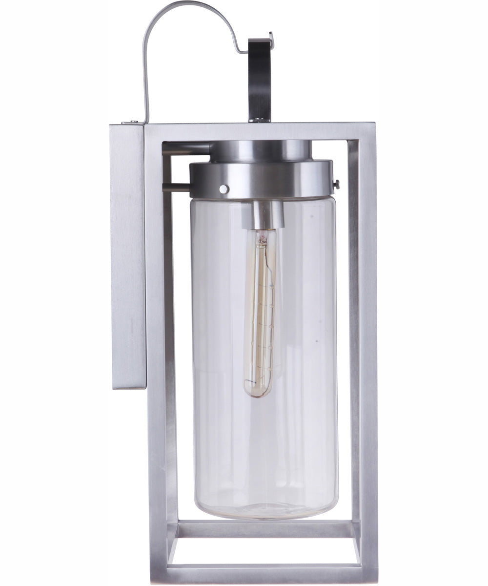 Neo 1-Light Outdoor Wall Lantern Satin Aluminum