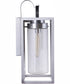 Neo 1-Light Outdoor Wall Lantern Satin Aluminum