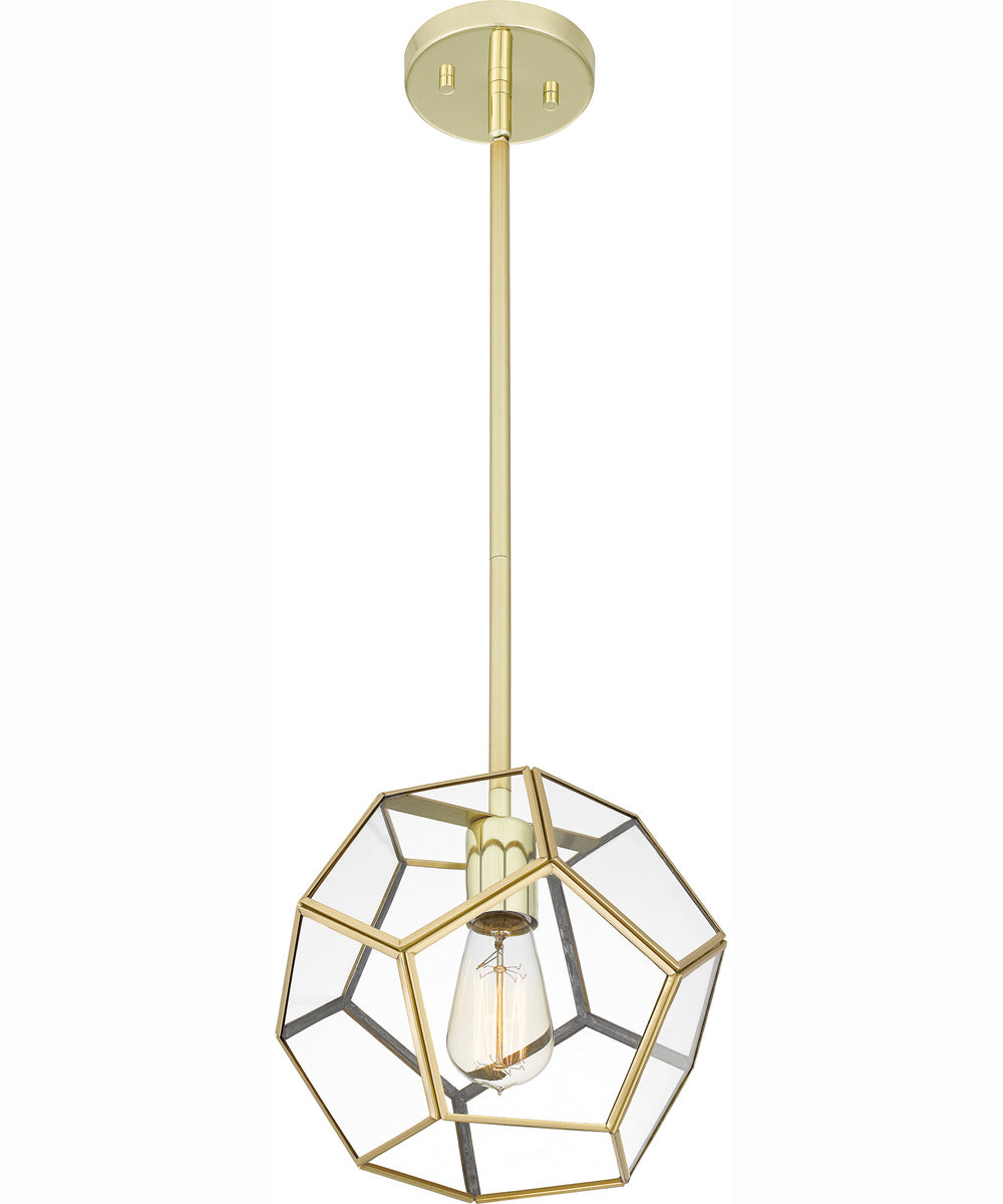 Quoizel Piccolo Pendant Small 1-light Mini Pendant Polished Brass