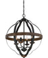Siren 4-light Pendant Marcado Black