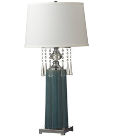 32 Inch H Tori Crystal Led Table Lamp