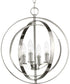 Equinox 4-Light Pendant Polished Nickel