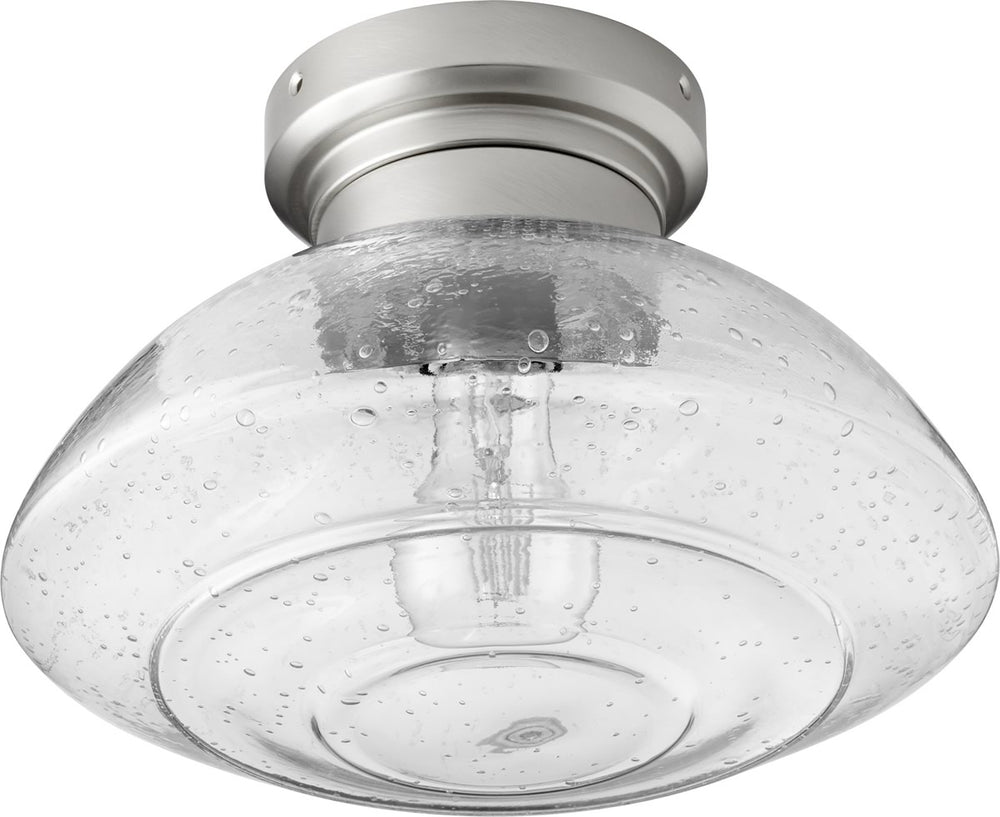 11"W Windmill 1-light LED Ceiling Fan Light Kit Satin Nickel