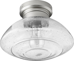 11"W Windmill 1-light LED Ceiling Fan Light Kit Satin Nickel