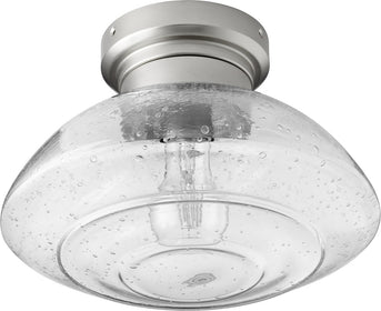 11"W Windmill 1-light LED Ceiling Fan Light Kit Satin Nickel