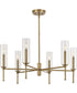 Elara 6-Light New Traditional  Chandelier Light Vintage Brass