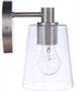 Emilio 1-Light Wall Sconce Brushed Polished Nickel