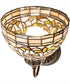 8" Wide Tiffany Turning Leaf Wall Sconce