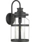 Haslett 1-Light Large Wall Lantern Textured Black
