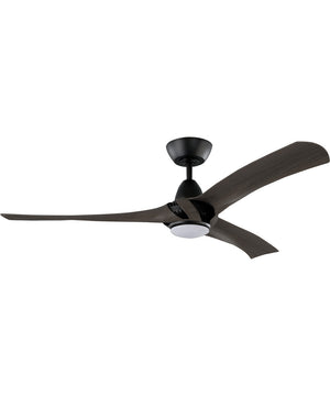 52" Genesis 1-Light LED Ceiling Fan (Blades Included) Flat Black