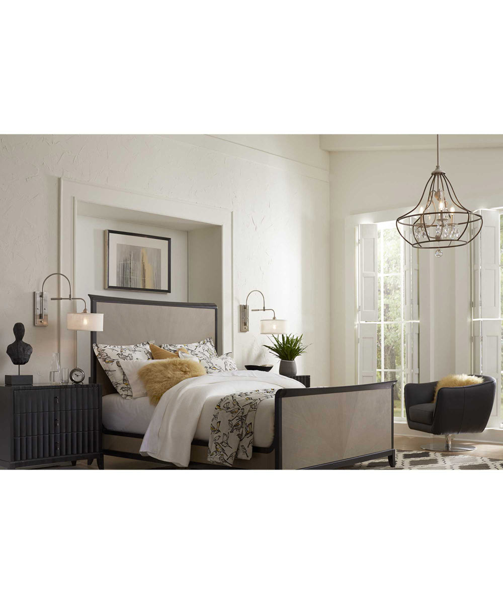 Kempsey 1-Light Swing Arm Wall Bracket Brushed Nickel