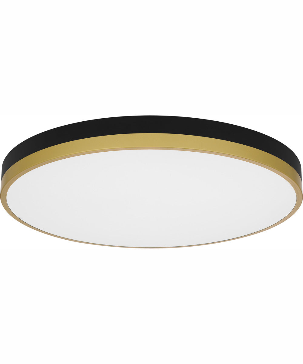 Weldin Large Flush Mount Matte Black Gold