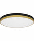 Weldin Large Flush Mount Matte Black Gold