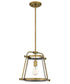 Cardiff Small 1-light Mini Pendant Weathered Brass