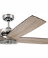 52" Gibson 3-Light Ceiling Fan Polished Nickel