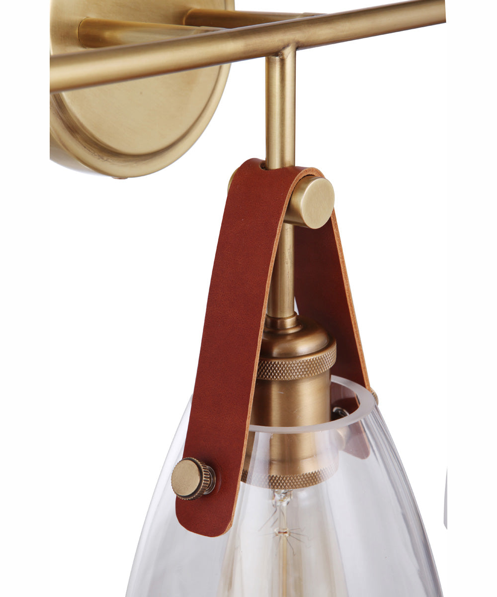 Hagen 3-Light Vanity Vintage Brass