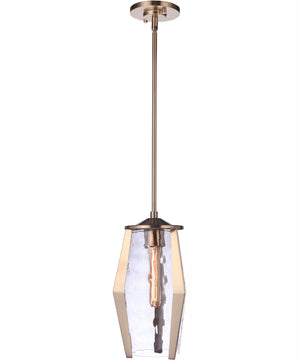 Guiding Star 1-Light Mini Pendant Satin Brass