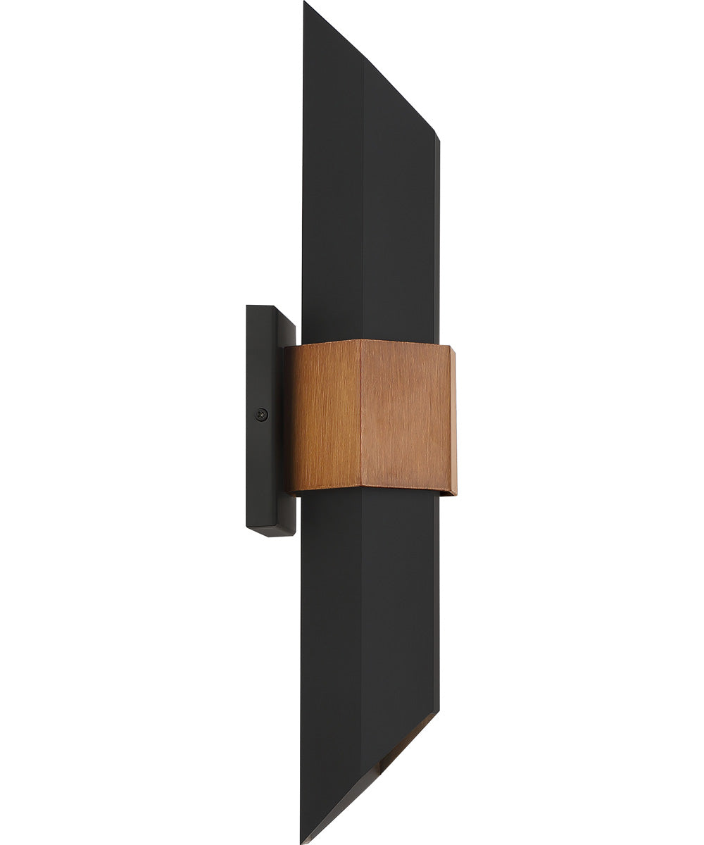 Chasm Large Outdoor Wall Light  Coastal Armour Aluminum Matte Black