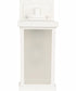Resilience Lanterns 1-Light Outdoor Wall Lantern Matte White