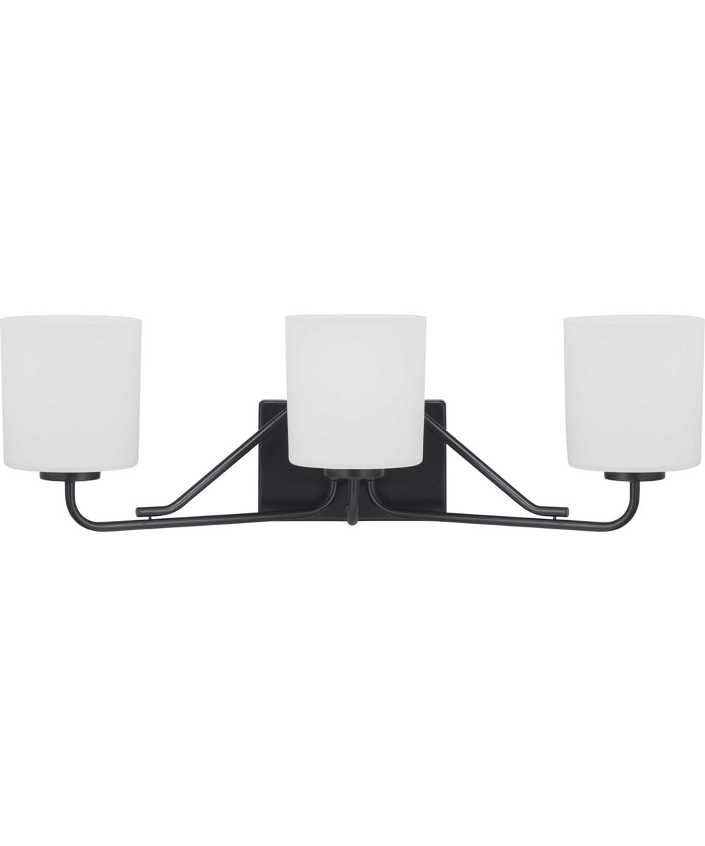 Tobin 3-Light Bath & Vanity Matte Black