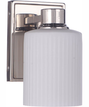 Bretton 1-Light Wall Sconce Polished Nickel