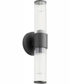 Fuze 2-light Wall Mount Light Fixture Textured Black