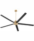 80" Revel Ceiling Fan Aged Brass