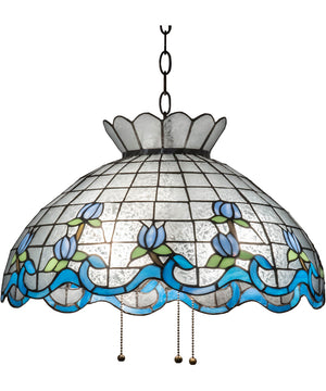 20" Wide Roseborder Pendant