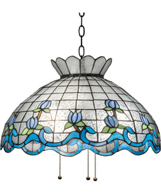 20" Wide Roseborder Pendant