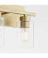 Carter 3-light Bath Vanity Light Aged Brass